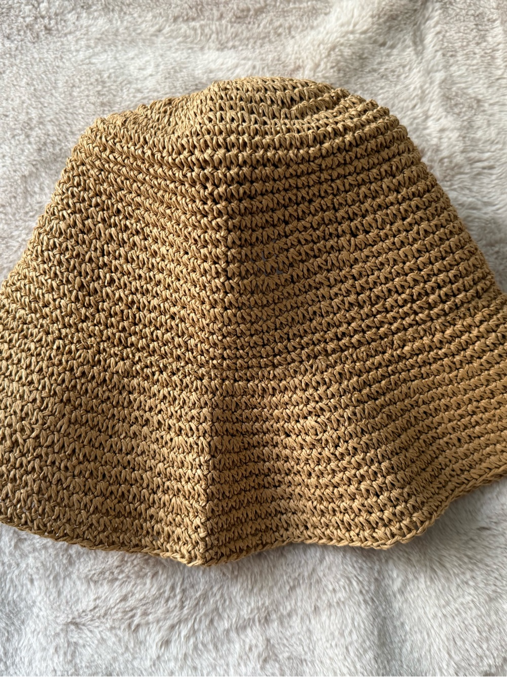 NWT Madewell Lantern Straw Hat Golden Khaki Size S/M - Picture 4 of 7